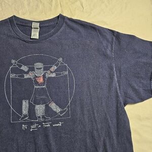 Monty Python Black Knight Vitruvian Man T-Shirt XL  It’s Just a Flesh Wound